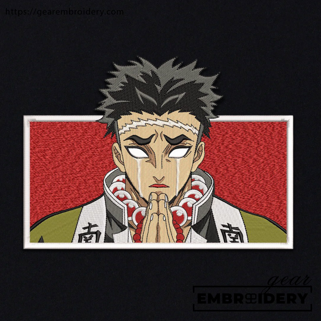 Gyomei himejima Demon Slayer Anime Embroidered Design Personalized Embroidered T Shirt Sweatshirt Hoodie Clothing DS0029