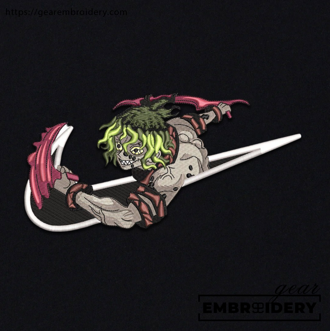 Gyutaro swoosh nike Demon Slayer Anime Embroidered Design Personalized Embroidered T Shirt Sweatshirt Hoodie Clothing DS0033