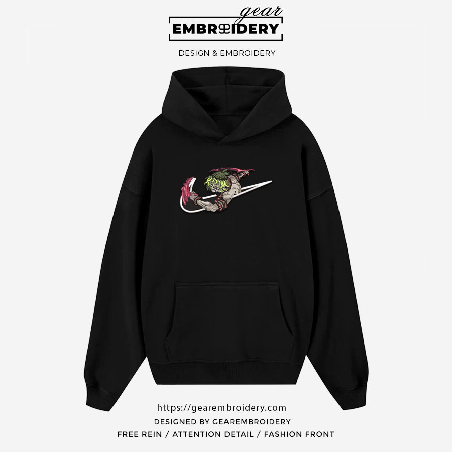 Gyutaro swoosh nike Demon Slayer Anime Embroidered Design Personalized Embroidered T Shirt Sweatshirt Hoodie Clothing DS0033
