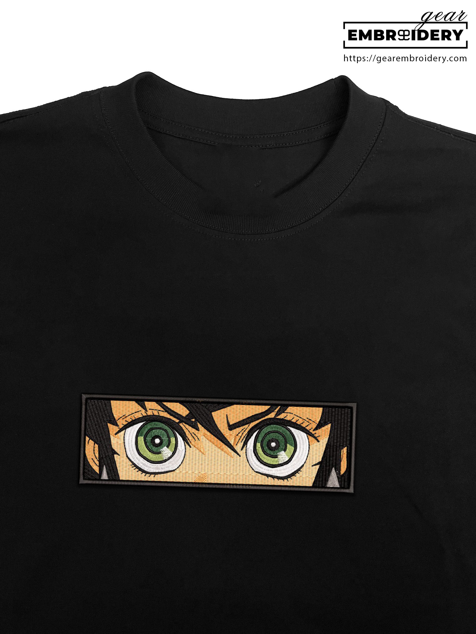 Inosuke eyes Demon Slayer Anime Embroidered Design Personalized Embroidered T Shirt Sweatshirt Hoodie Clothing DS0041