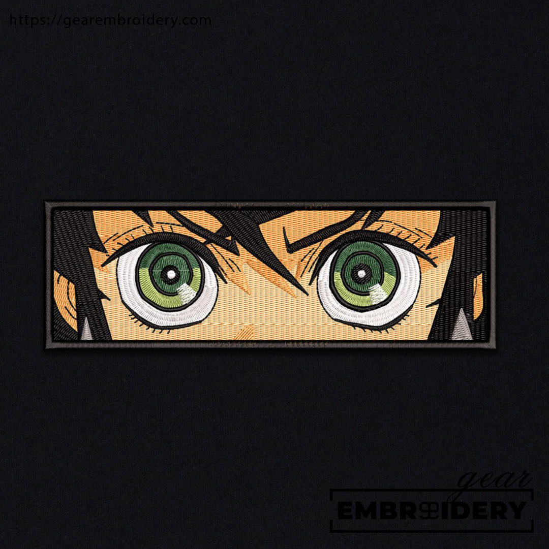Inosuke eyes Demon Slayer Anime Embroidered Design Personalized Embroidered T Shirt Sweatshirt Hoodie Clothing DS0041