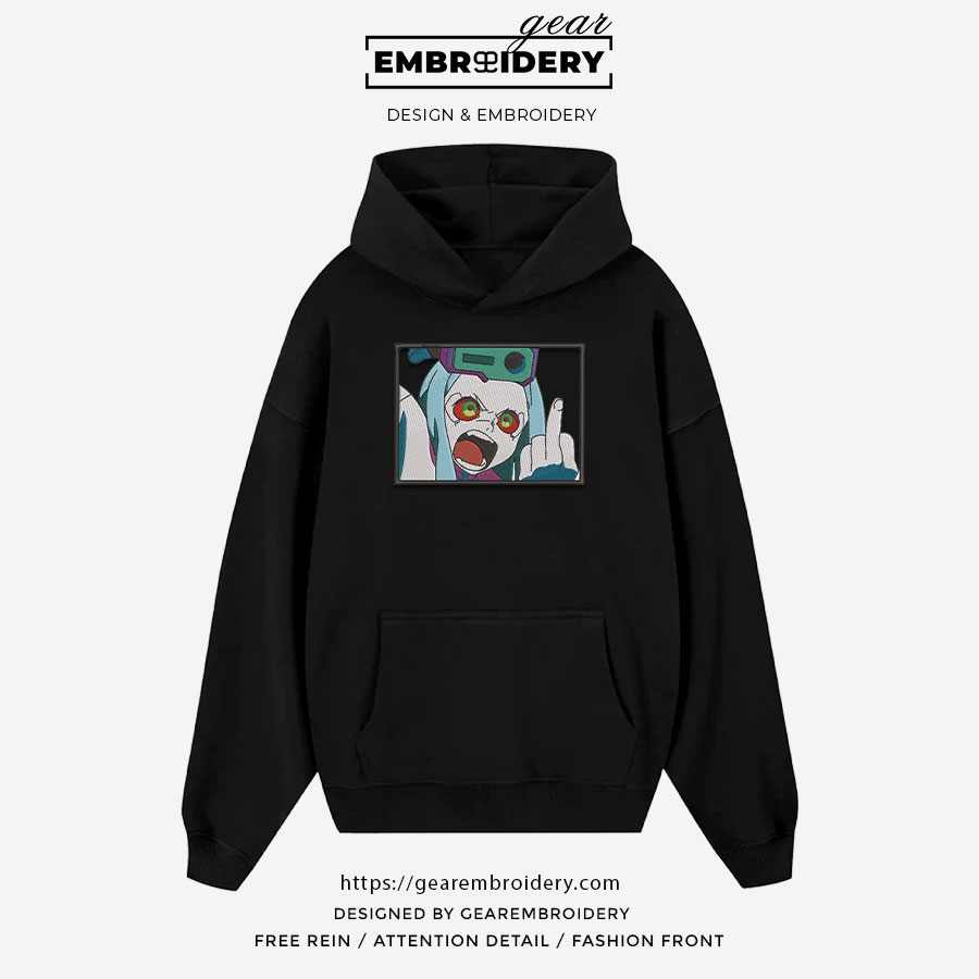 Rebecca Cyberpunk Edgerunners Anime Embroidered Design Personalized Embroidered T Shirt Sweatshirt Hoodie Clothing CE006