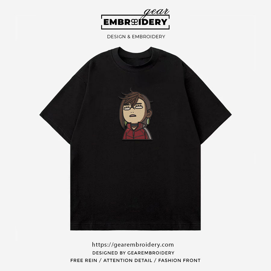 Momo Dan Da Dan Anime Embroidered Design Personalized Embroidered T Shirt Sweatshirt Hoodie Clothing DDD003