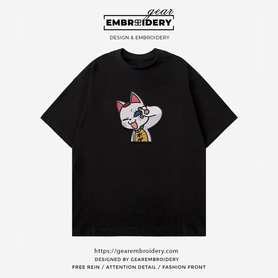 Turbo granny wink Dan Da Dan Anime Embroidered Design Personalized Embroidered T Shirt Sweatshirt Hoodie Clothing DDD008