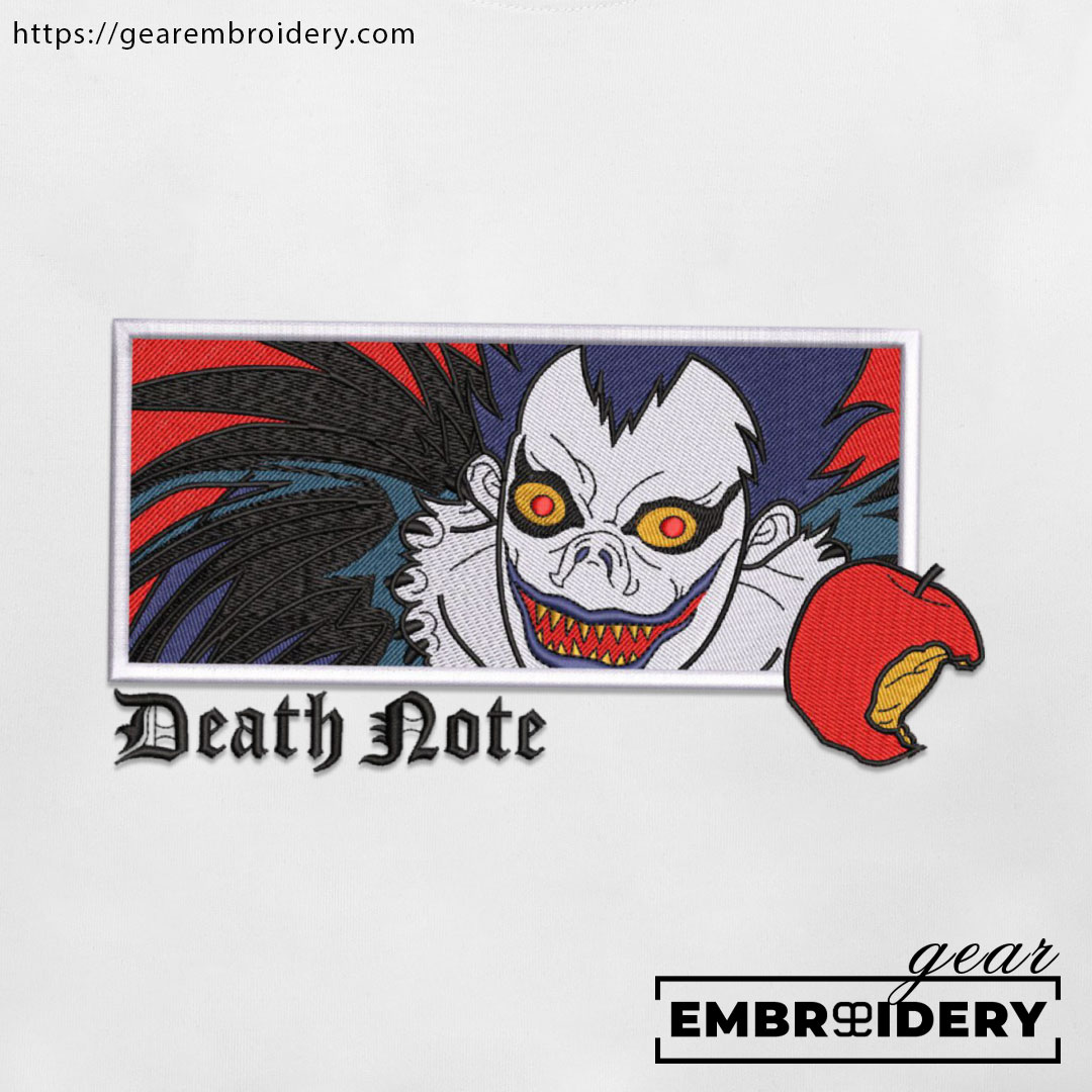 Ryuk death note Death Note Anime Embroidered Design Personalized Embroidered T Shirt Sweatshirt Hoodie Clothing DN010