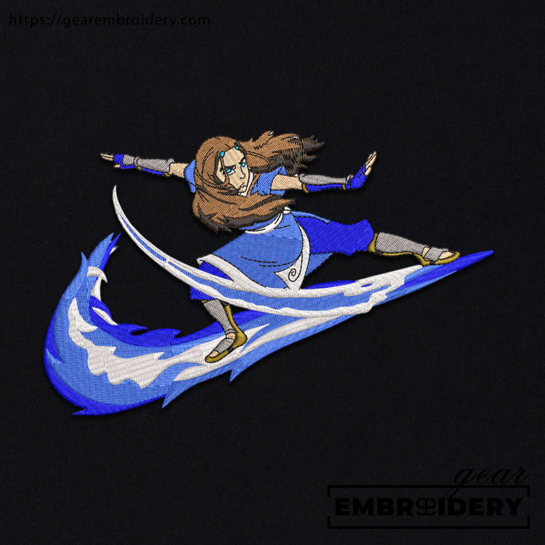 Katara swoosh nike Avarta Anime Embroidered Design Personalized Embroidered T Shirt Sweatshirt Hoodie Clothing ART005