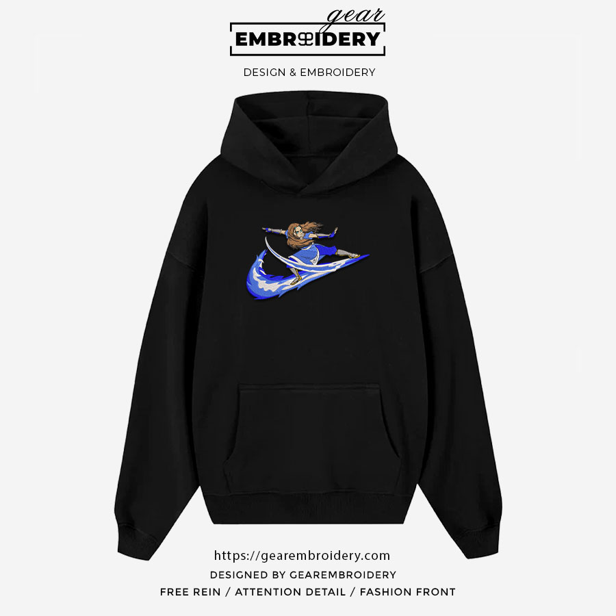 Katara swoosh nike Avarta Anime Embroidered Design Personalized Embroidered T Shirt Sweatshirt Hoodie Clothing ART005