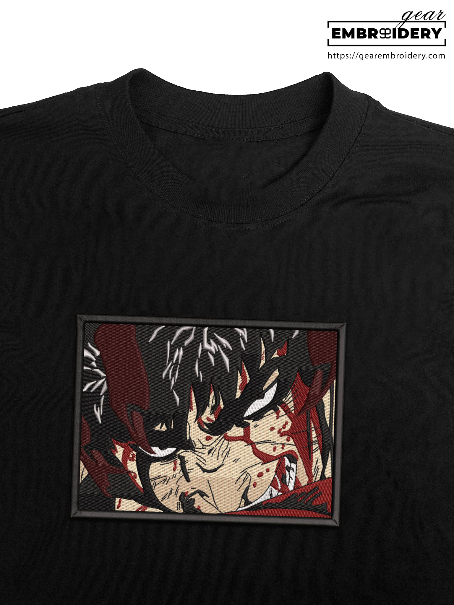 Guts pain Berserki Anime Embroidered Design Personalized Embroidered T Shirt Sweatshirt Hoodie Clothing B025