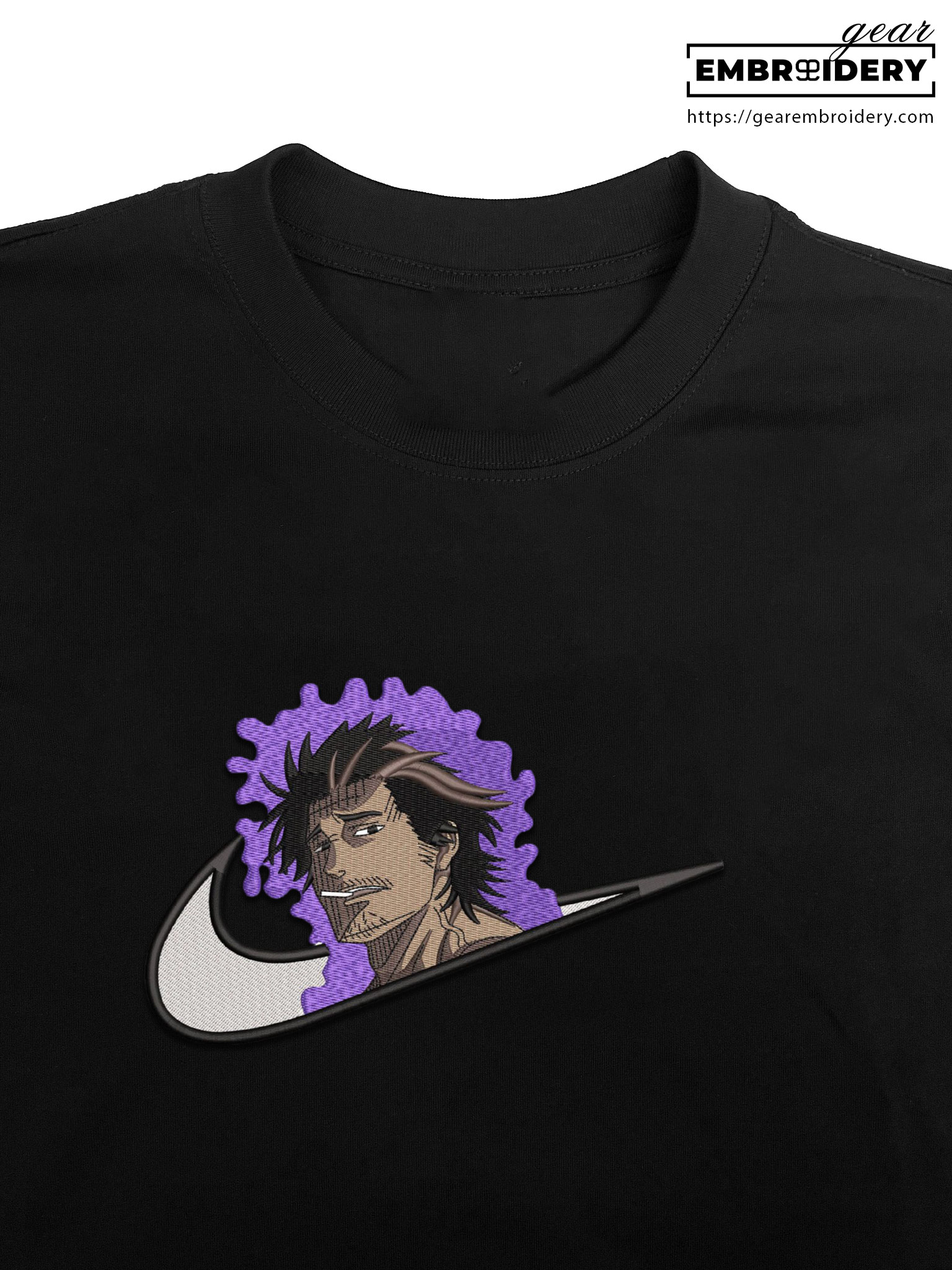 Yami swoosh nike Black Clover Anime Embroidered Design Personalized Embroidered T Shirt Sweatshirt Hoodie Clothing BC017