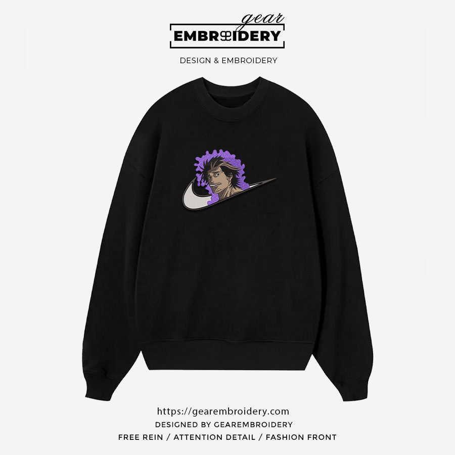 Yami swoosh nike Black Clover Anime Embroidered Design Personalized Embroidered T Shirt Sweatshirt Hoodie Clothing BC017
