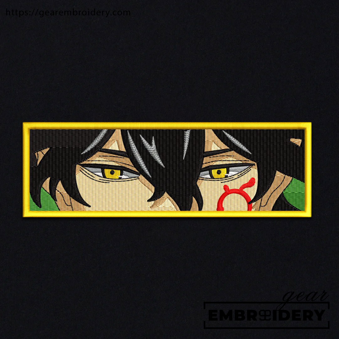 Yuno eyes Black Clover Anime Embroidered Design Personalized Embroidered T Shirt Sweatshirt Hoodie Clothing BC019