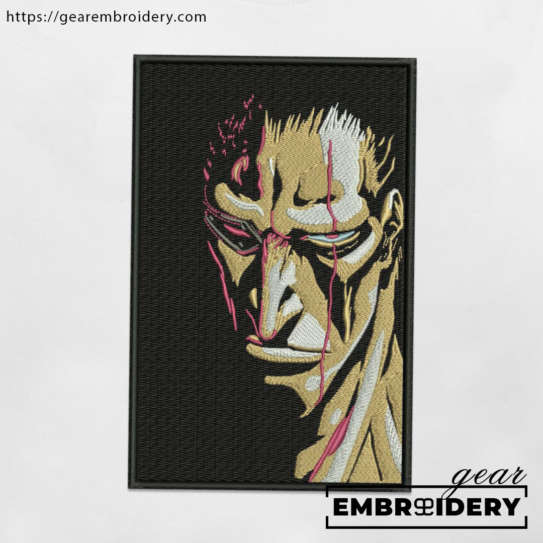 Kenpachi Zaraki Bleach Anime Embroidered Design Personalized Embroidered T Shirt Sweatshirt Hoodie Clothing BL027