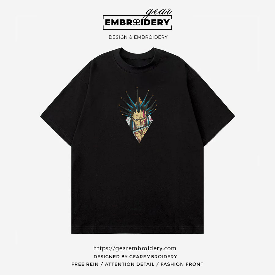 Zaraki kenpachi Bleach Anime Embroidered Design Personalized Embroidered T Shirt Sweatshirt Hoodie Clothing BL028