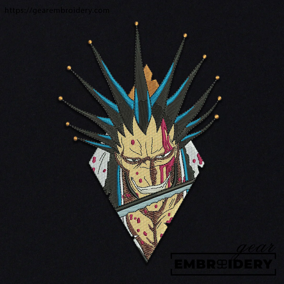 Zaraki kenpachi Bleach Anime Embroidered Design Personalized Embroidered T Shirt Sweatshirt Hoodie Clothing BL028