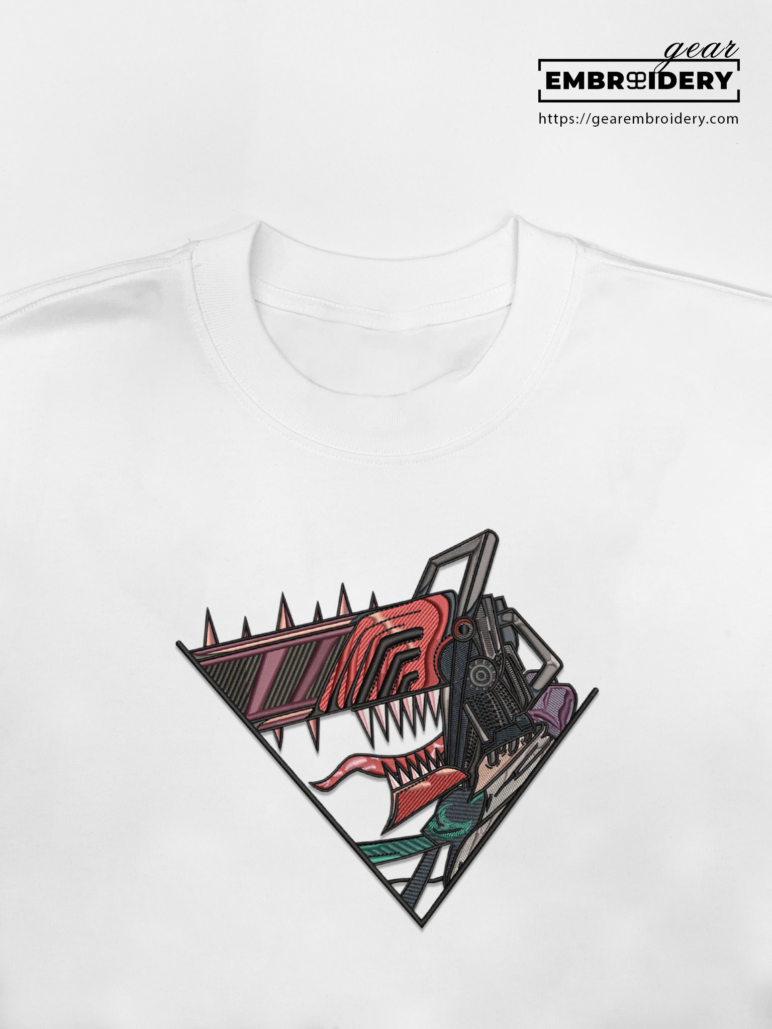 Denji chainsaw man Chainsaw Man Anime Embroidered Design Personalized Embroidered T Shirt Sweatshirt Hoodie Clothing CM011