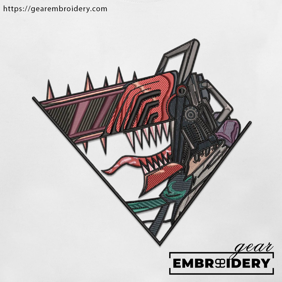 Denji chainsaw man Chainsaw Man Anime Embroidered Design Personalized Embroidered T Shirt Sweatshirt Hoodie Clothing CM011