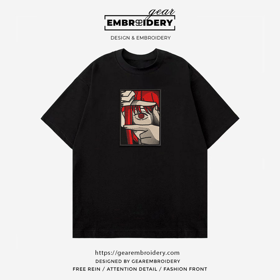 Makima Chainsaw Man Anime Embroidered Design Personalized Embroidered T Shirt Sweatshirt Hoodie Clothing CM021