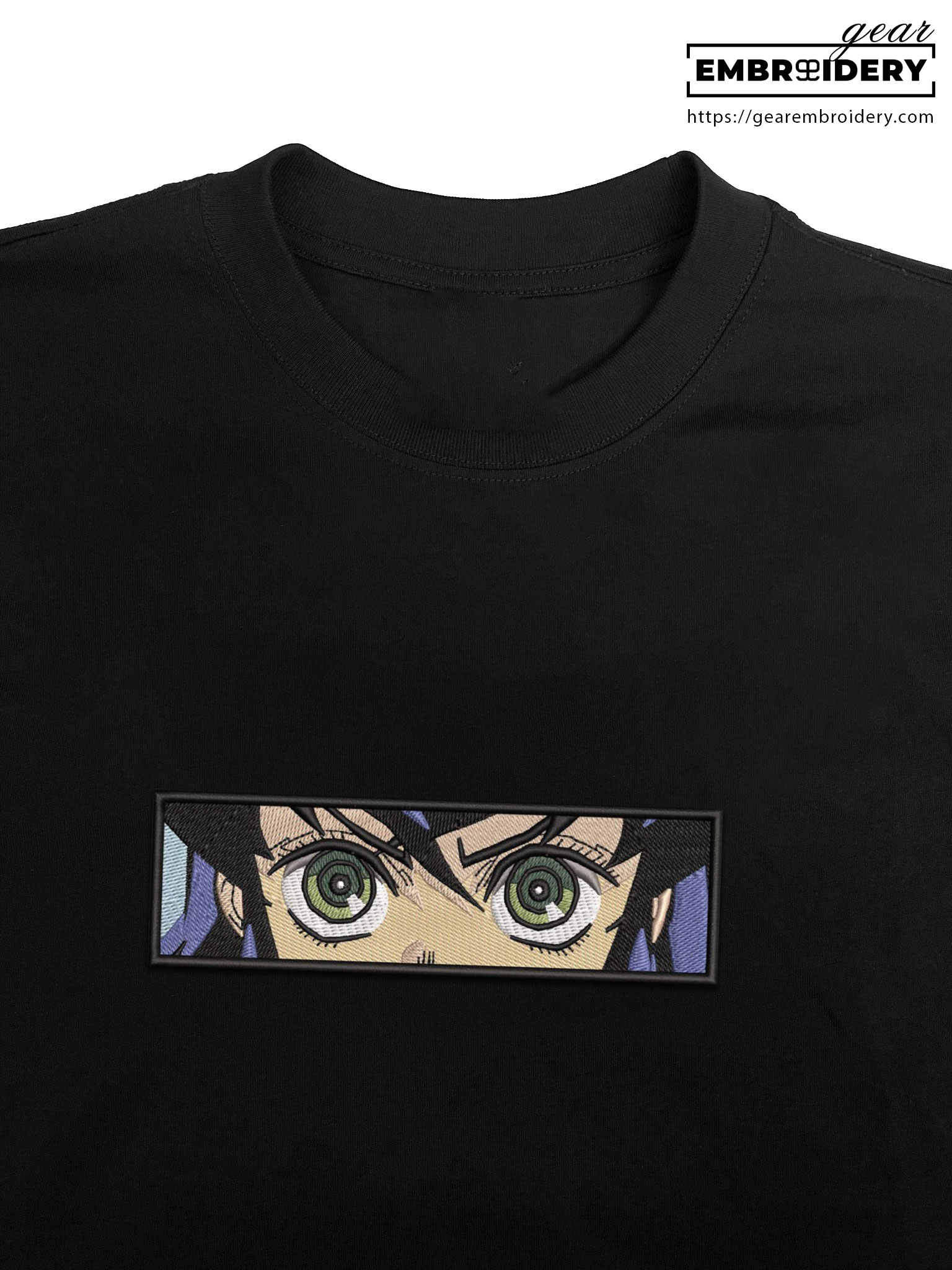 Inosuke eyes Demon Slayer Anime Embroidered Design Personalized Embroidered T Shirt Sweatshirt Hoodie Clothing DS0042