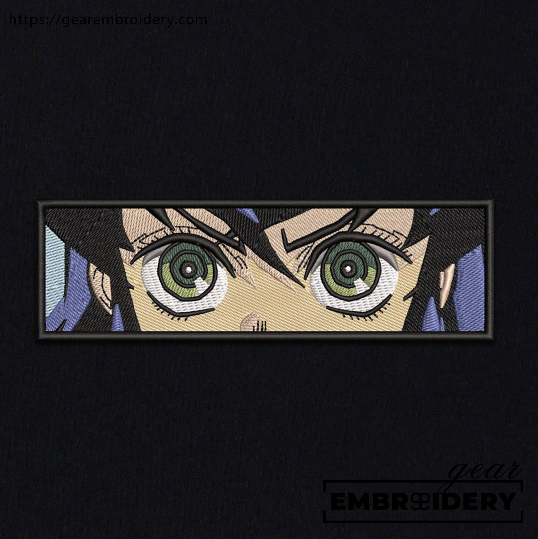 Inosuke eyes Demon Slayer Anime Embroidered Design Personalized Embroidered T Shirt Sweatshirt Hoodie Clothing DS0042