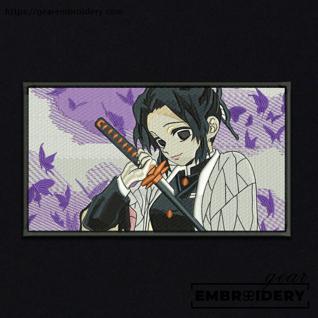 Kocho shinobu Demon Slayer Anime Embroidered Design Personalized Embroidered T Shirt Sweatshirt Hoodie Clothing DS0051