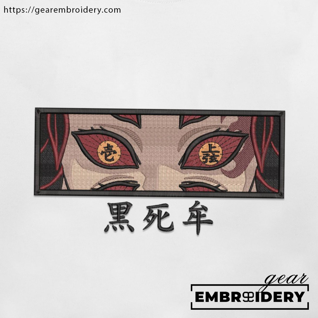 Kokushibu eyes Demon Slayer Anime Embroidered Design Personalized Embroidered T Shirt Sweatshirt Hoodie Clothing DS0056