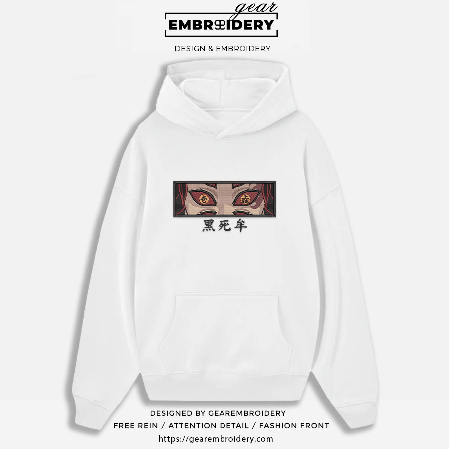 Kokushibu eyes Demon Slayer Anime Embroidered Design Personalized Embroidered T Shirt Sweatshirt Hoodie Clothing DS0056