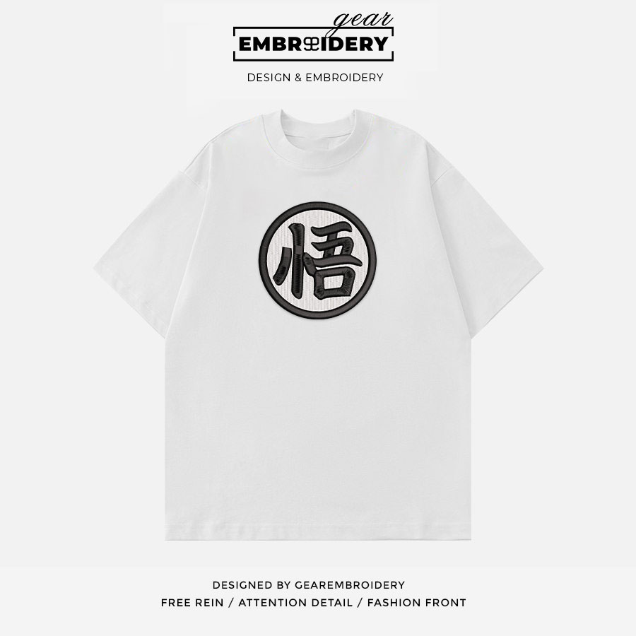 Goku logo Dragon Ball Anime Embroidered Design Personalized Embroidered T Shirt Sweatshirt Hoodie Clothing DB040