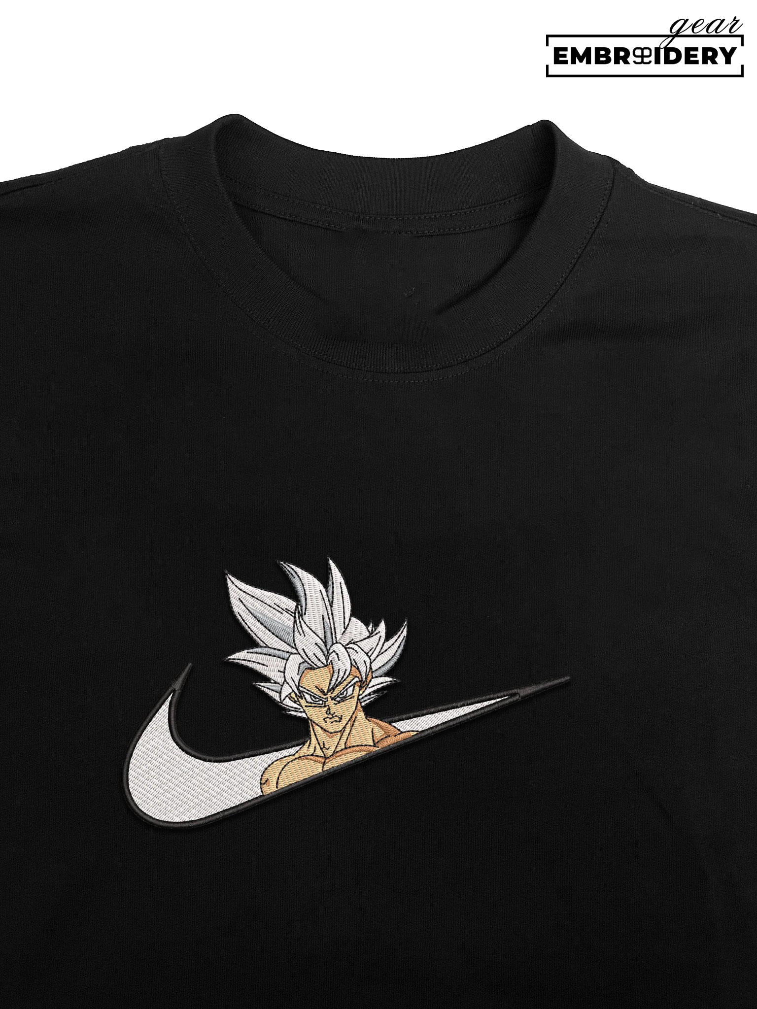 Goku swoosh nike Dragon Ball Anime Embroidered Design Personalized Embroidered T Shirt Sweatshirt Hoodie Clothing DB049