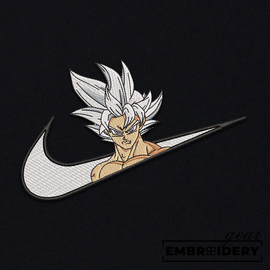 Goku swoosh nike Dragon Ball Anime Embroidered Design Personalized Embroidered T Shirt Sweatshirt Hoodie Clothing DB049