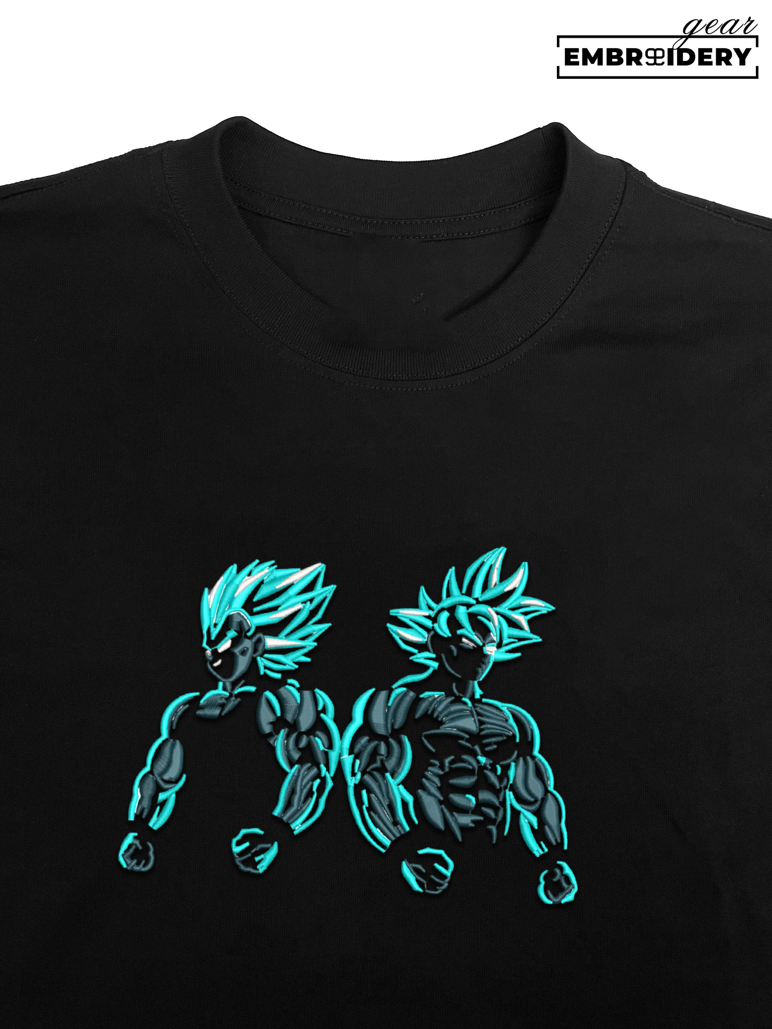 Goku vegeta Dragon Ball Anime Embroidered Design Personalized Embroidered T Shirt Sweatshirt Hoodie Clothing DB050