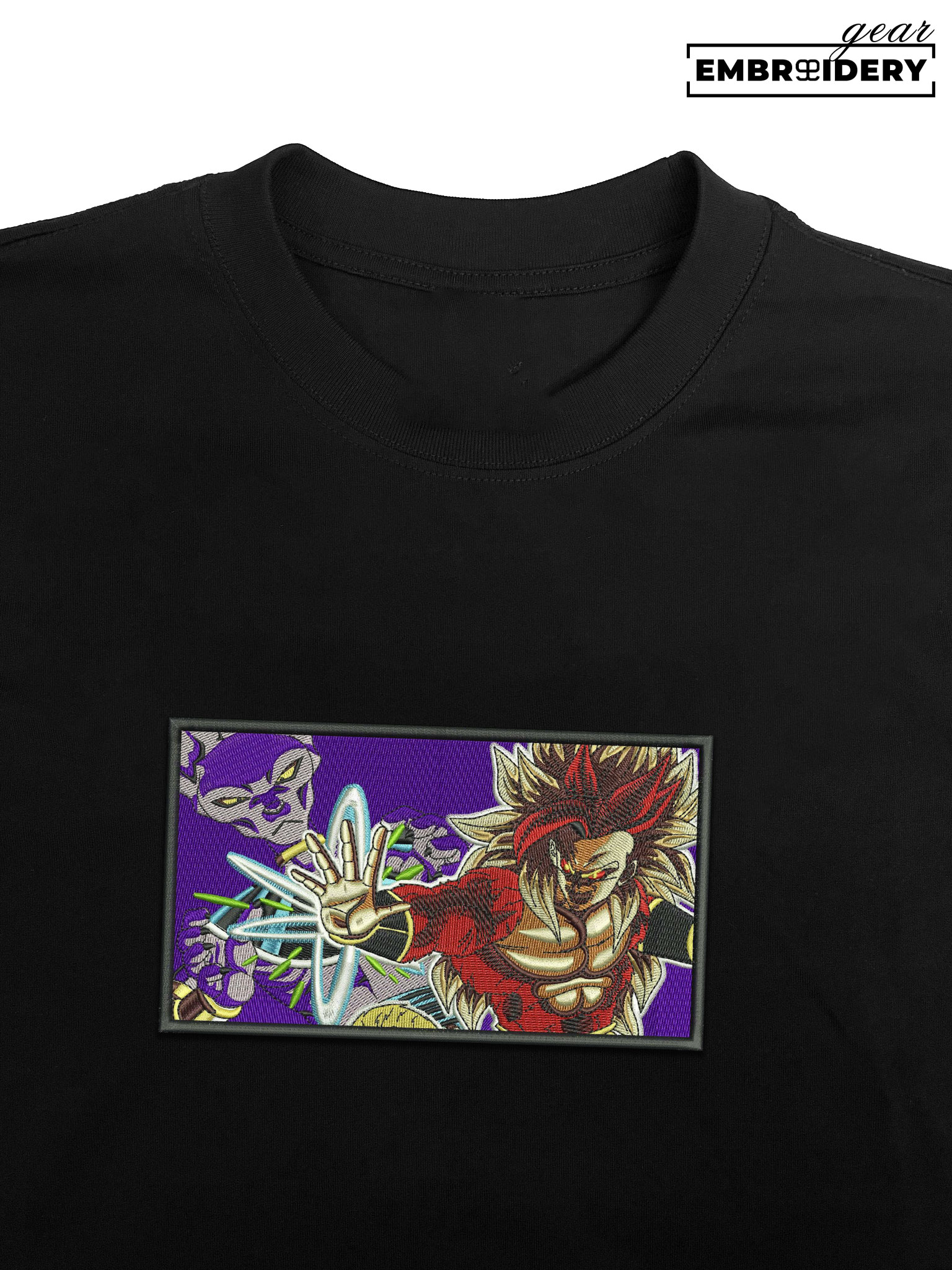 Goku x Beerus Dragon Ball Anime Embroidered Design Personalized Embroidered T Shirt Sweatshirt Hoodie Clothing DB052