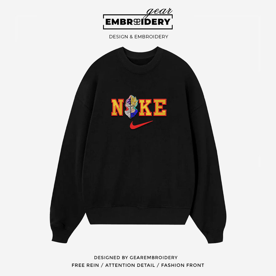 Goku x Freiza nike nike Dragon Ball Anime Embroidered Design Personalized Embroidered T Shirt Sweatshirt Hoodie Clothing DB053