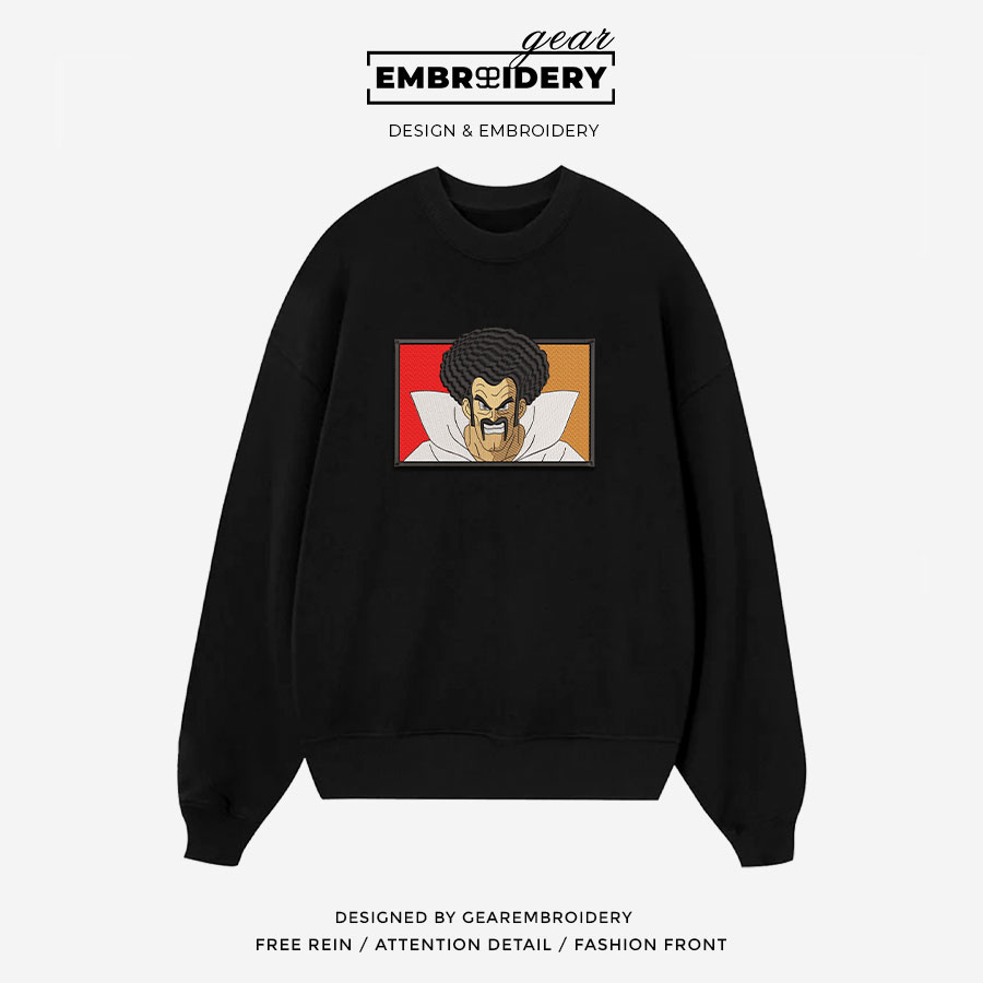 Hercule Dragon Ball Anime Embroidered Design Personalized Embroidered T Shirt Sweatshirt Hoodie Clothing DB055