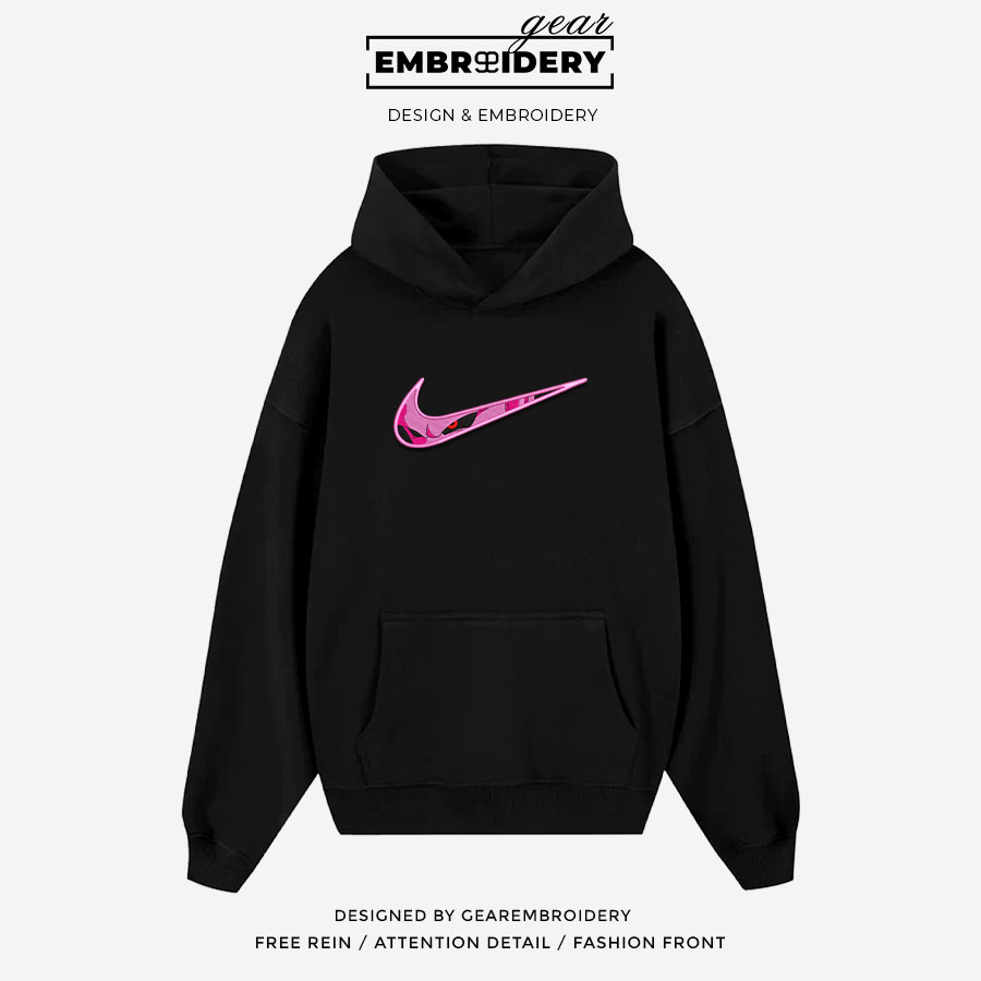 Kid Majin Buu swoosh nike Dragon Ball Anime Embroidered Design Personalized Embroidered T Shirt Sweatshirt Hoodie Clothing DB056