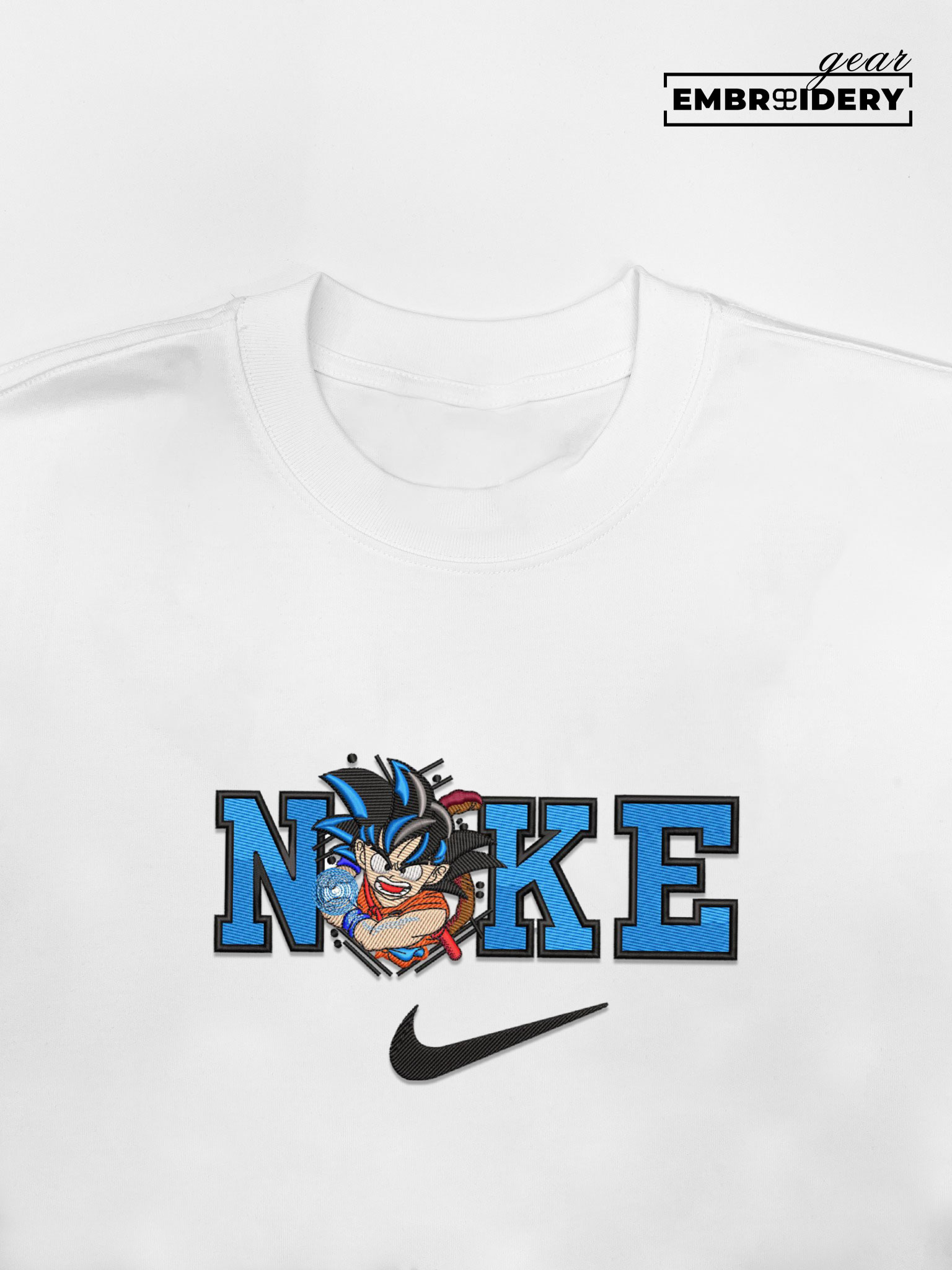 Kid goku nike nike Dragon Ball Anime Embroidered Design Personalized Embroidered T Shirt Sweatshirt Hoodie Clothing DB059