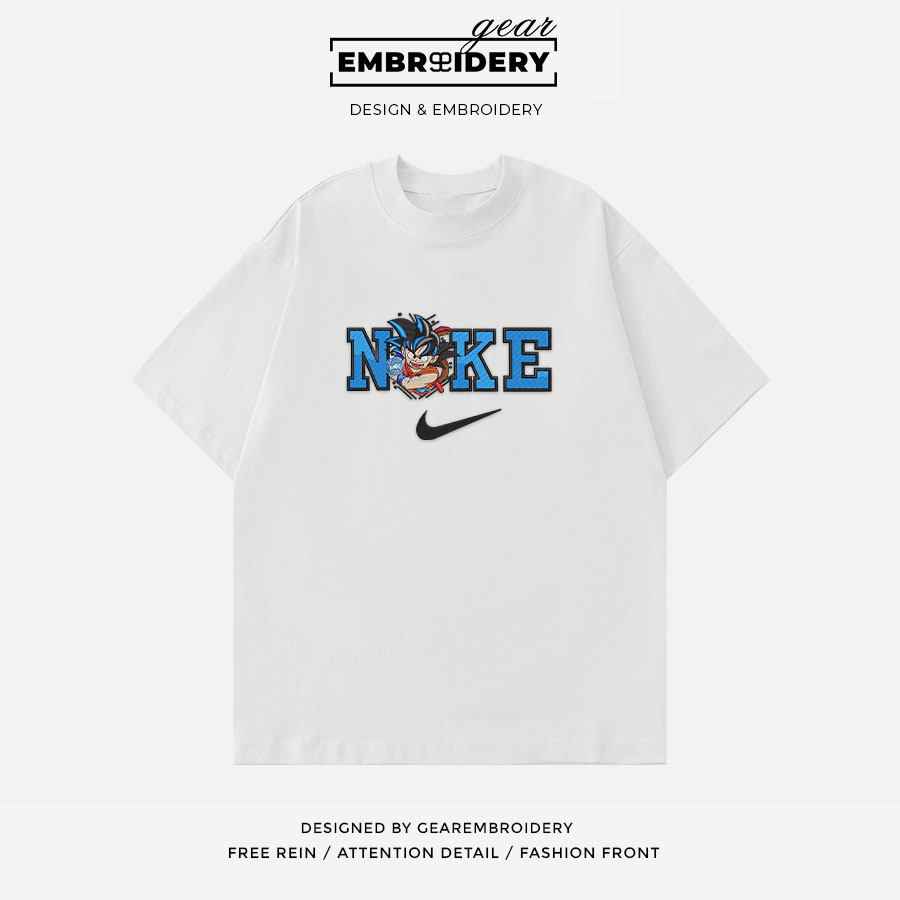 Kid goku nike nike Dragon Ball Anime Embroidered Design Personalized Embroidered T Shirt Sweatshirt Hoodie Clothing DB059