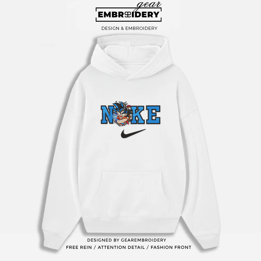 Kid goku nike nike Dragon Ball Anime Embroidered Design Personalized Embroidered T Shirt Sweatshirt Hoodie Clothing DB059