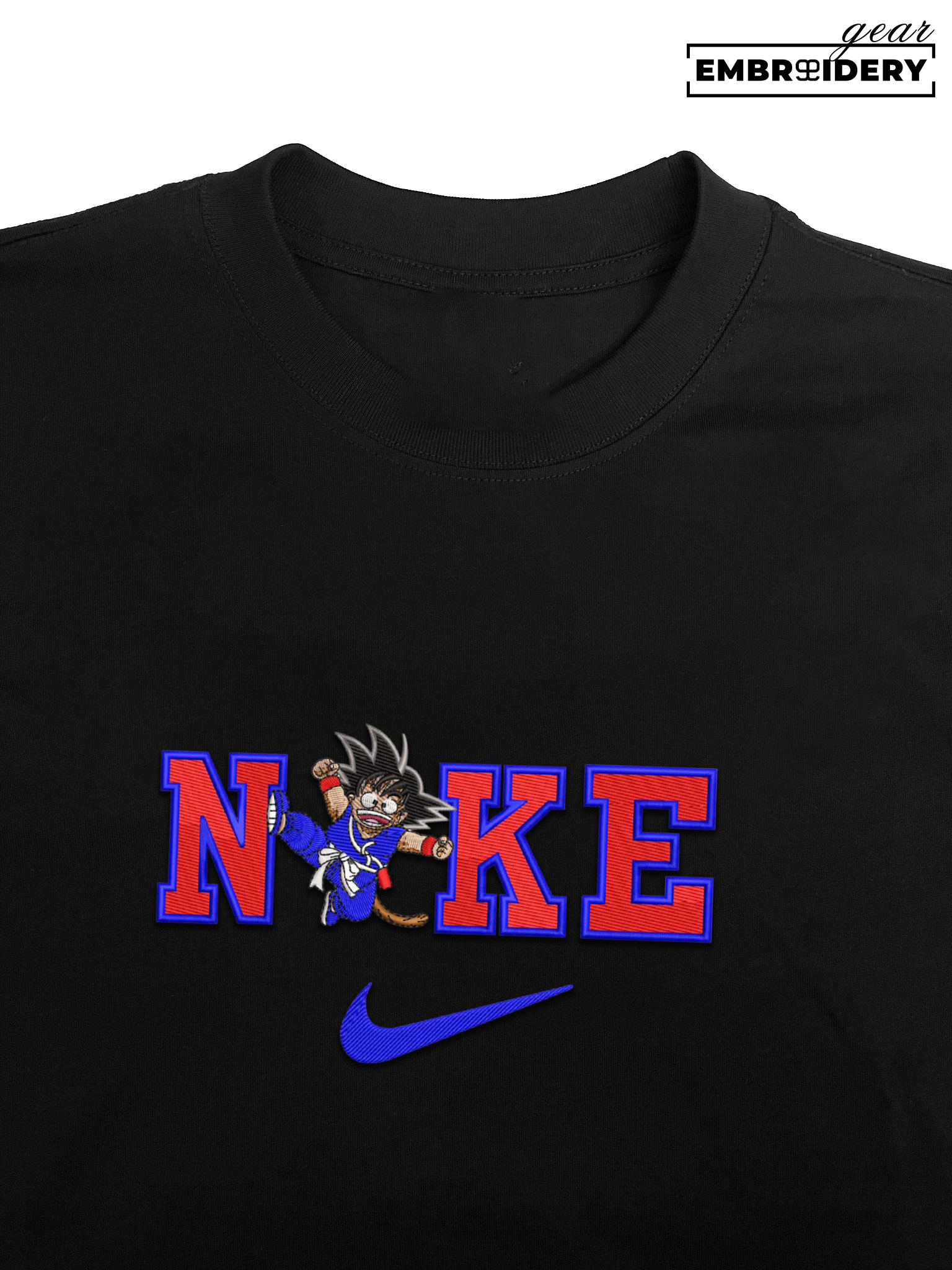 Kid goku nike nike Dragon Ball Anime Embroidered Design Personalized Embroidered T Shirt Sweatshirt Hoodie Clothing DB061