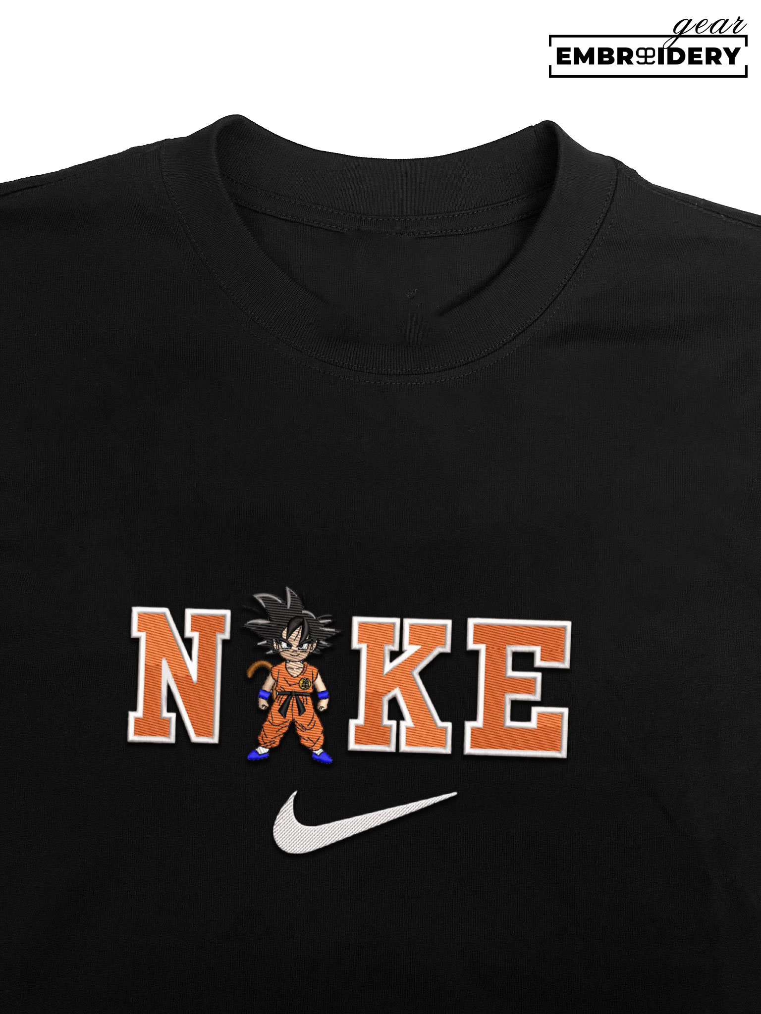Kid goku nike nike Dragon Ball Anime Embroidered Design Personalized Embroidered T Shirt Sweatshirt Hoodie Clothing DB062