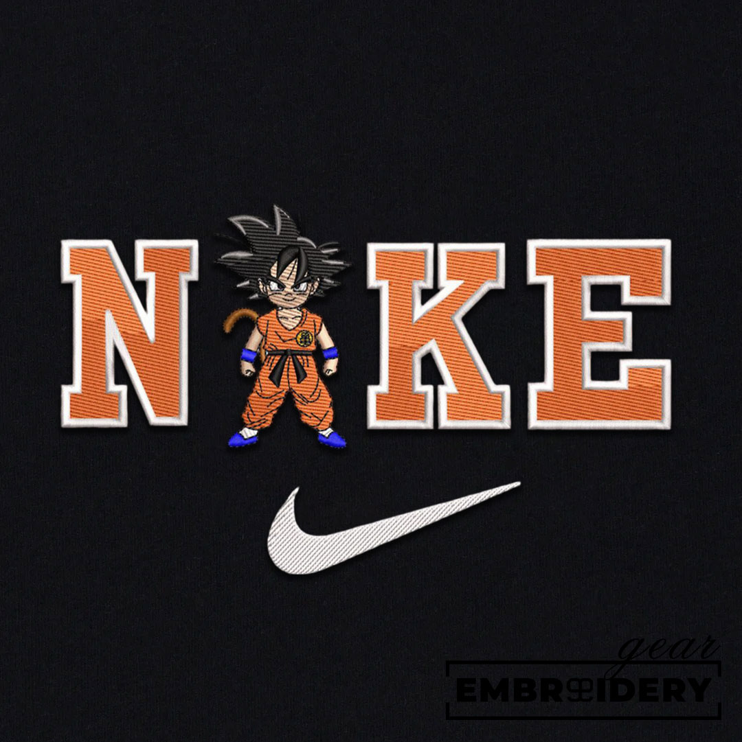 Kid goku nike nike Dragon Ball Anime Embroidered Design Personalized Embroidered T Shirt Sweatshirt Hoodie Clothing DB062