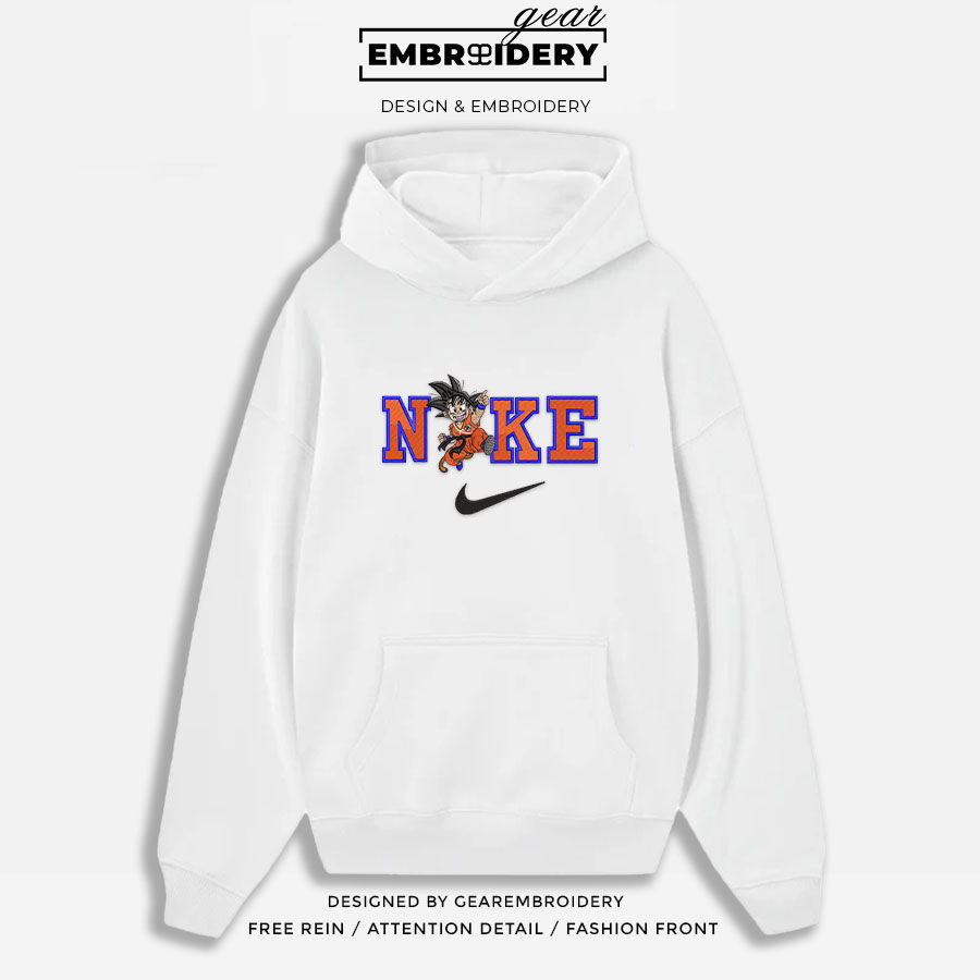 Kid goku nike nike Dragon Ball Anime Embroidered Design Personalized Embroidered T Shirt Sweatshirt Hoodie Clothing DB063