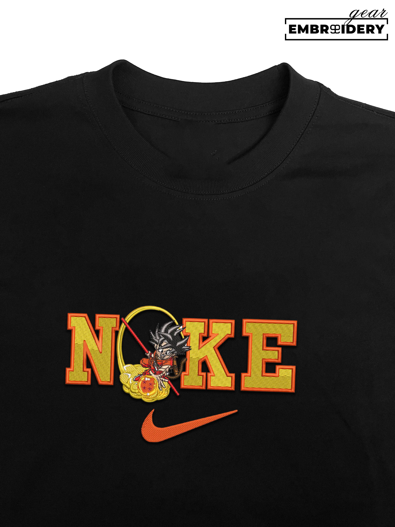 Kid goku nike nike Dragon Ball Anime Embroidered Design Personalized Embroidered T Shirt Sweatshirt Hoodie Clothing DB064