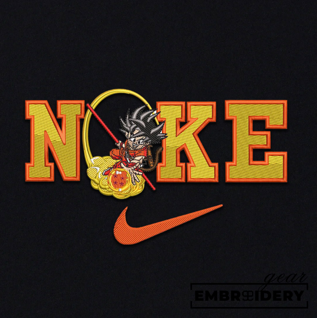 Kid goku nike nike Dragon Ball Anime Embroidered Design Personalized Embroidered T Shirt Sweatshirt Hoodie Clothing DB064