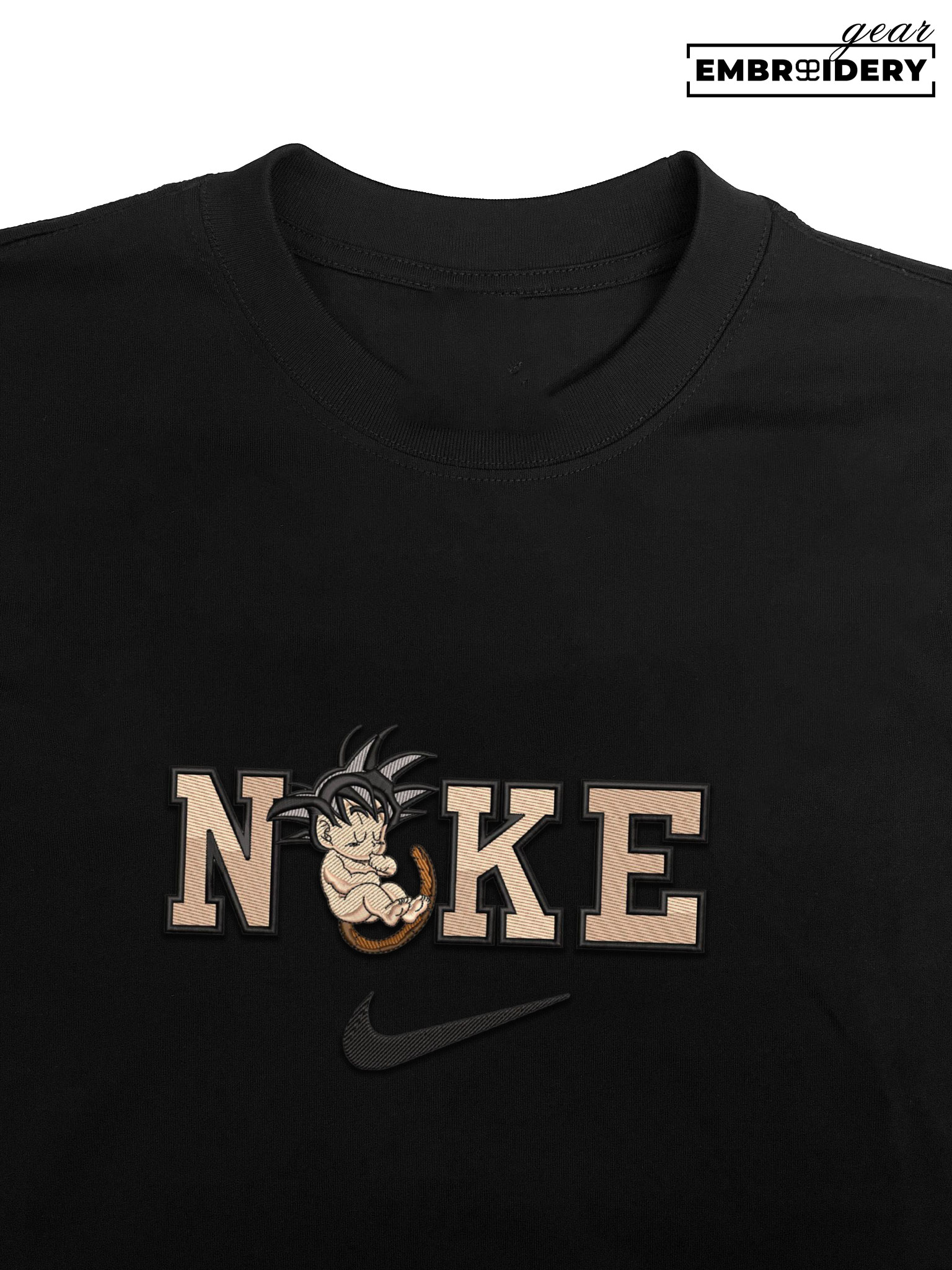 Kid goku nike nike Dragon Ball Anime Embroidered Design Personalized Embroidered T Shirt Sweatshirt Hoodie Clothing DB065