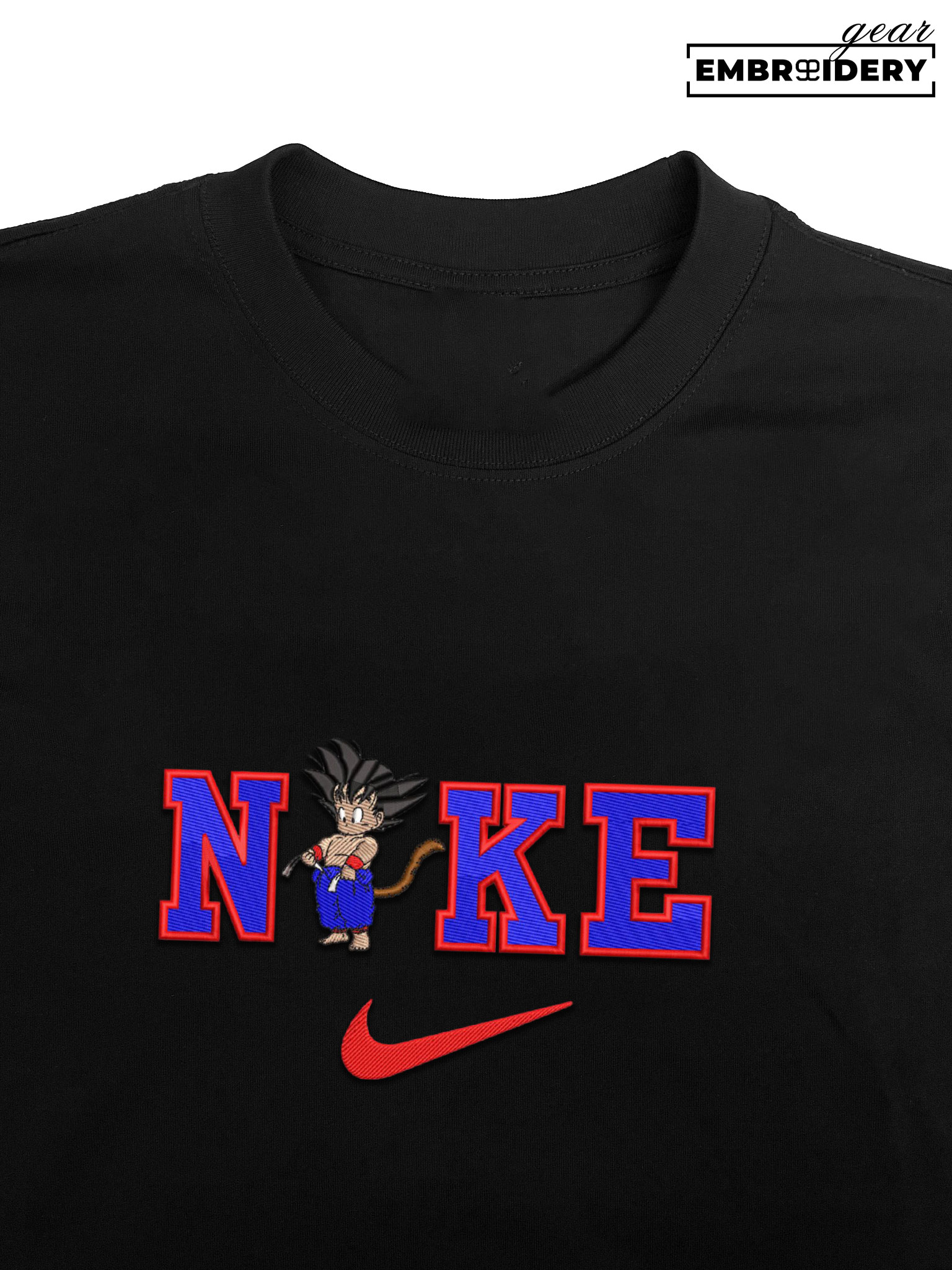 Kid goku nike nike Dragon Ball Anime Embroidered Design Personalized Embroidered T Shirt Sweatshirt Hoodie Clothing DB066