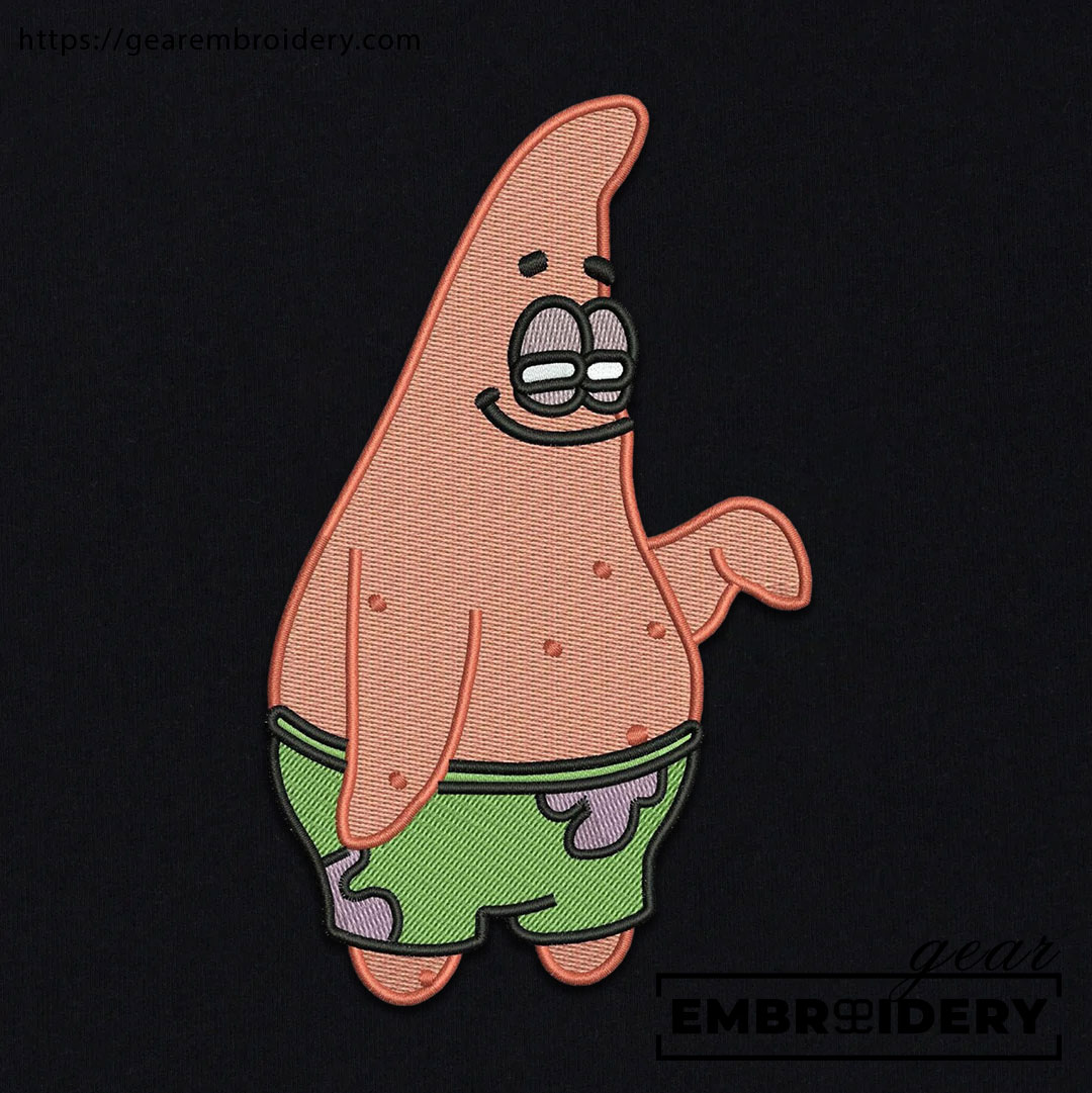 Patrick Spongebob Squarepants Embroidered Design Personalized Embroidered T Shirt Sweatshirt Hoodie Clothing SS004