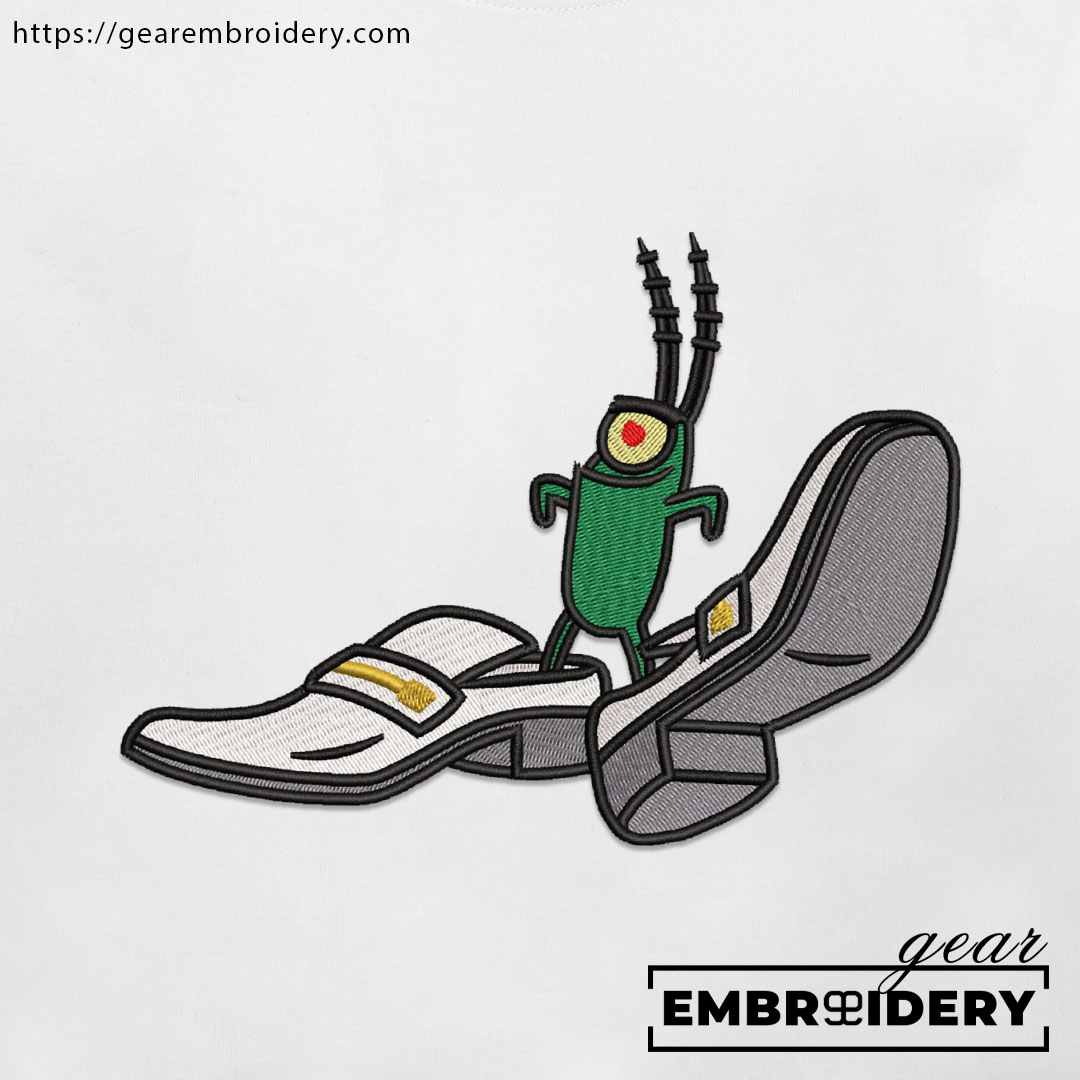 Plankton shoes Spongebob Squarepants Embroidered Design Personalized Embroidered T Shirt Sweatshirt Hoodie Clothing SS006