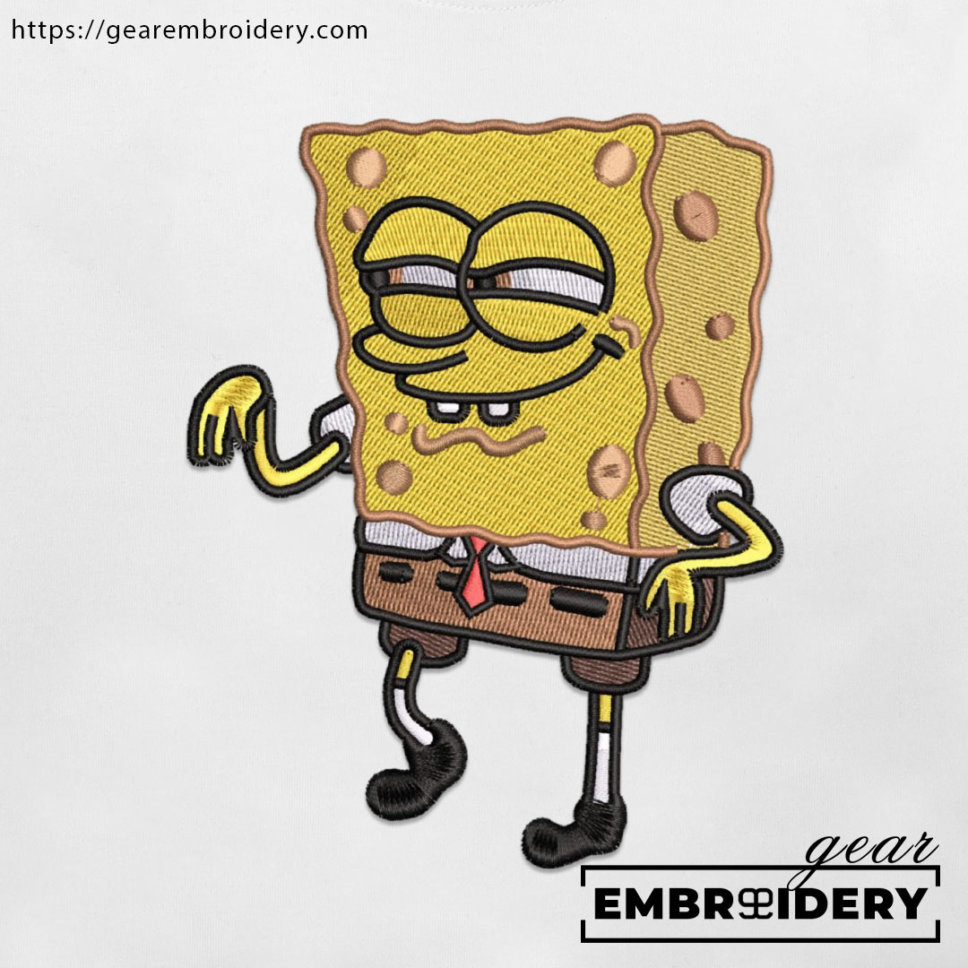 Spongebob Spongebob Squarepants Embroidered Design Personalized Embroidered T Shirt Sweatshirt Hoodie Clothing SS008