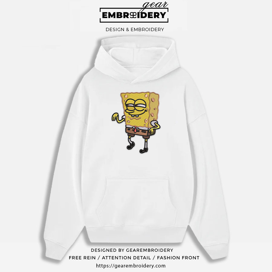 Spongebob Spongebob Squarepants Embroidered Design Personalized Embroidered T Shirt Sweatshirt Hoodie Clothing SS008