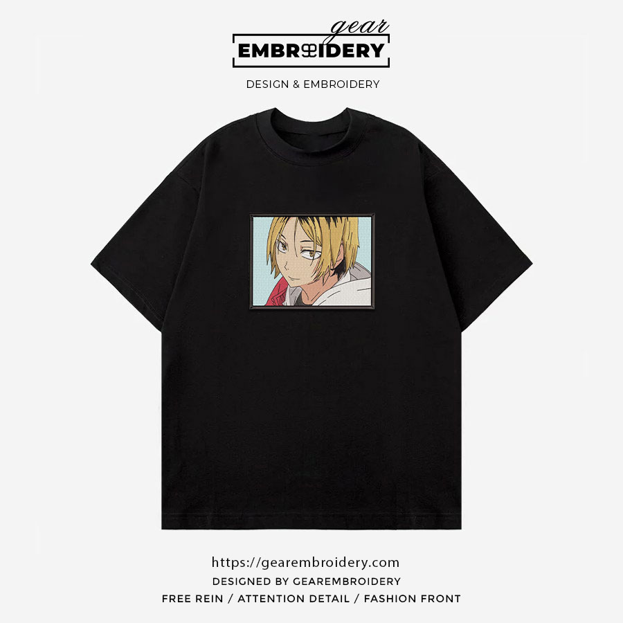Kenma kozune Haikyuu Anime Embroidered Design Personalized Embroidered T Shirt Sweatshirt Hoodie Clothing HK009